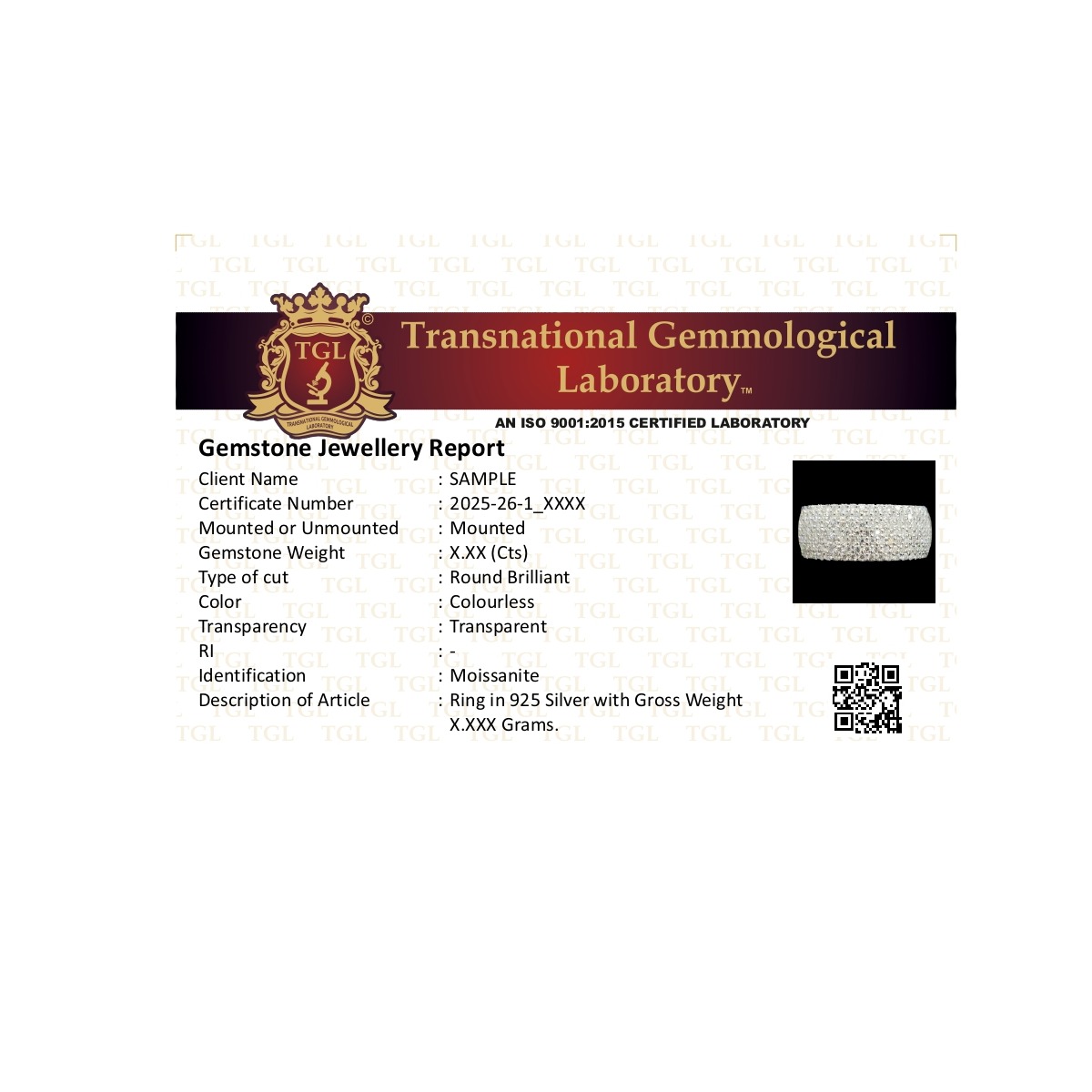 certificate moissanite